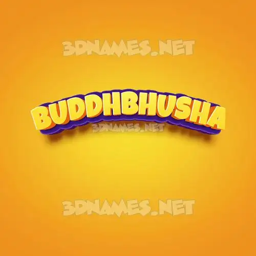 buddhbhusha in Orange Toon style - 3D name wallpaper buddhbhusha in Orange Toon style - 3D name wallpaper
