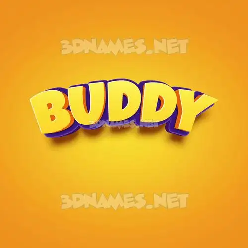 buddy in Orange Toon style - 3D name wallpaper buddy in Orange Toon style - 3D name wallpaper