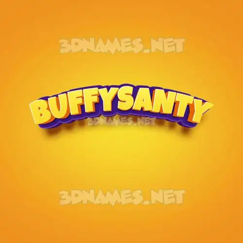 buffysanty in Orange Toon style - 3D name wallpaper buffysanty in Orange Toon style - 3D name wallpaper