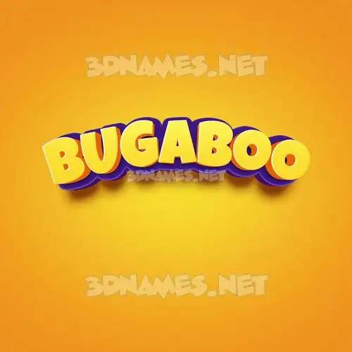 bugaboo in Orange Toon style - 3D name wallpaper bugaboo in Orange Toon style - 3D name wallpaper