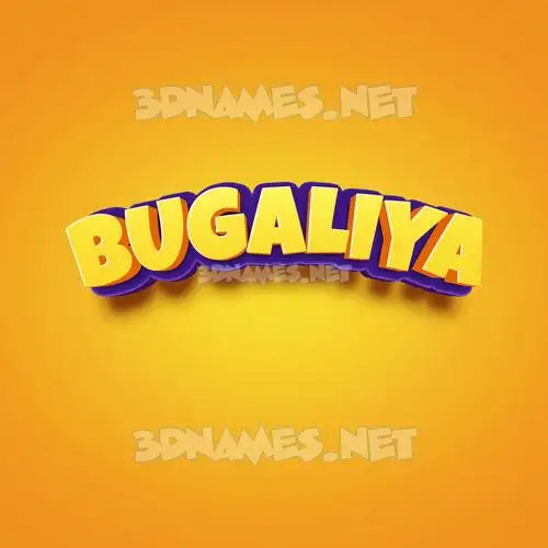 bugaliya in Orange Toon style - 3D name wallpaper bugaliya in Orange Toon style - 3D name wallpaper