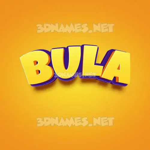 bula in Orange Toon style - 3D name wallpaper bula in Orange Toon style - 3D name wallpaper