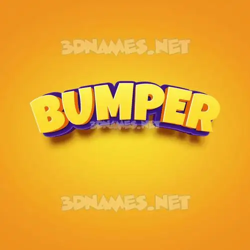 bumper in Orange Toon style - 3D name wallpaper bumper in Orange Toon style - 3D name wallpaper