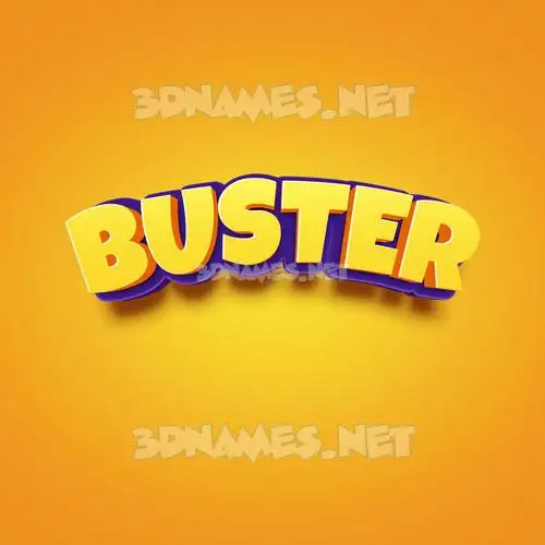 buster in Orange Toon style - 3D name wallpaper buster in Orange Toon style - 3D name wallpaper