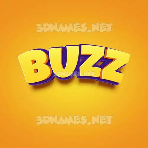buzz in Orange Toon style - 3D name wallpaper buzz in Orange Toon style - 3D name wallpaper