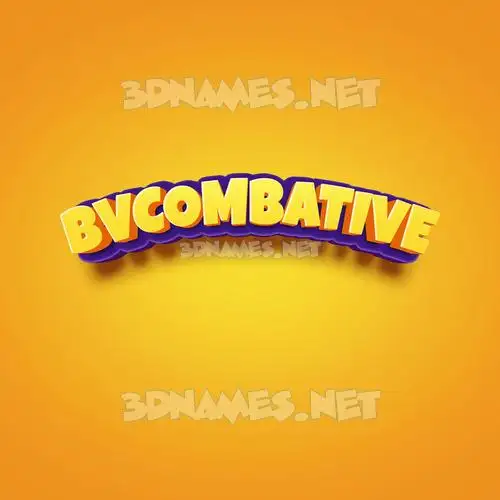 bvcombative in Orange Toon style - 3D name wallpaper bvcombative in Orange Toon style - 3D name wallpaper