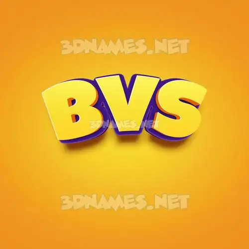 bvs in Orange Toon style - 3D name wallpaper bvs in Orange Toon style - 3D name wallpaper