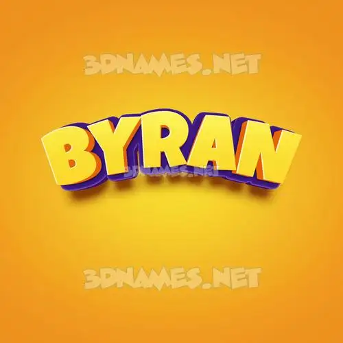 byran in Orange Toon style - 3D name wallpaper byran in Orange Toon style - 3D name wallpaper