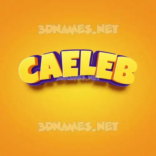 caeleb in Orange Toon style - 3D name wallpaper caeleb in Orange Toon style - 3D name wallpaper