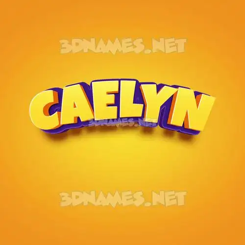 caelyn in Orange Toon style - 3D name wallpaper caelyn in Orange Toon style - 3D name wallpaper