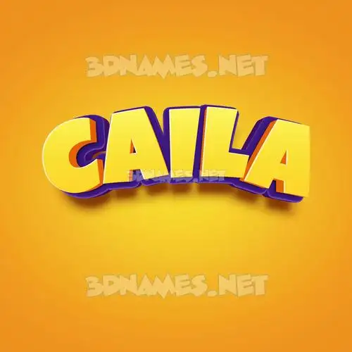 caila in Orange Toon style - 3D name wallpaper caila in Orange Toon style - 3D name wallpaper