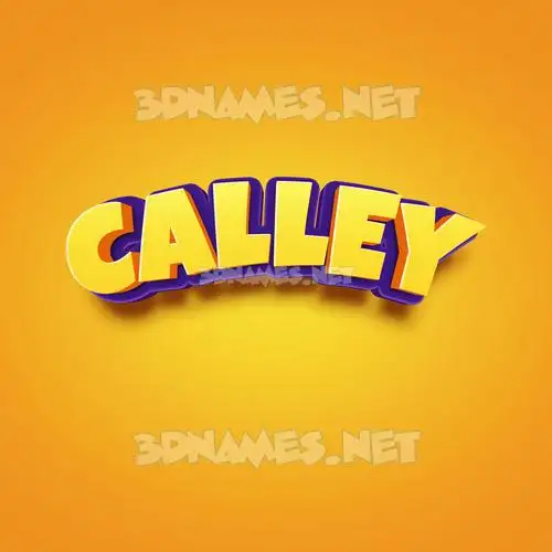 calley in Orange Toon style - 3D name wallpaper calley in Orange Toon style - 3D name wallpaper