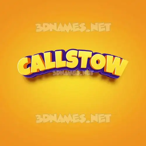 callstow in Orange Toon style - 3D name wallpaper callstow in Orange Toon style - 3D name wallpaper