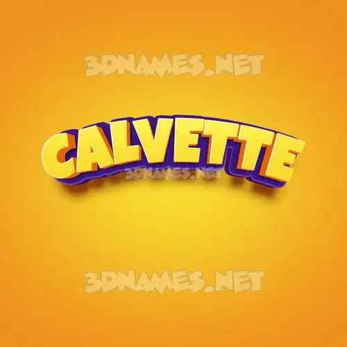 calvette in Orange Toon style - 3D name wallpaper calvette in Orange Toon style - 3D name wallpaper