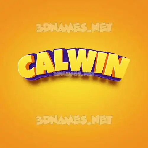 calwin in Orange Toon style - 3D name wallpaper calwin in Orange Toon style - 3D name wallpaper