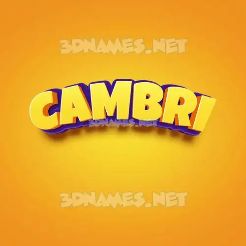 cambri in Orange Toon style - 3D name wallpaper cambri in Orange Toon style - 3D name wallpaper