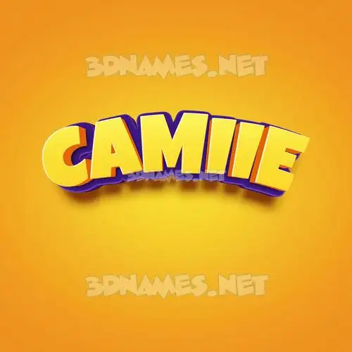 camiie in Orange Toon style - 3D name wallpaper camiie in Orange Toon style - 3D name wallpaper