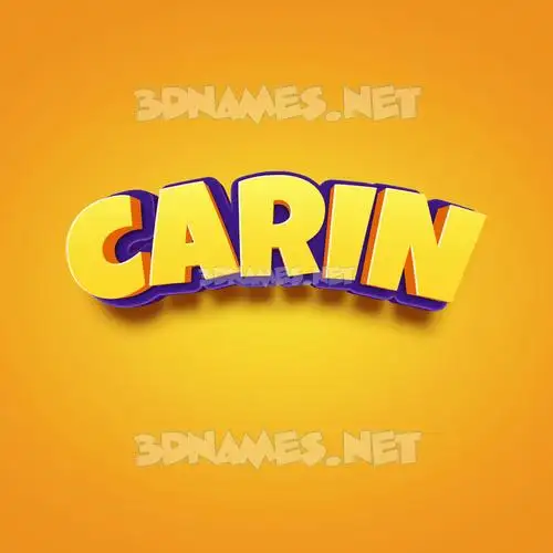 carin in Orange Toon style - 3D name wallpaper carin in Orange Toon style - 3D name wallpaper