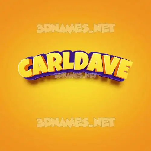 carldave in Orange Toon style - 3D name wallpaper carldave in Orange Toon style - 3D name wallpaper