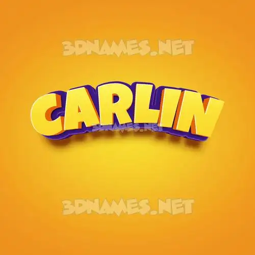 carlin in Orange Toon style - 3D name wallpaper carlin in Orange Toon style - 3D name wallpaper