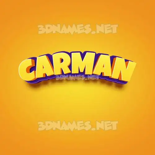 carman in Orange Toon style - 3D name wallpaper carman in Orange Toon style - 3D name wallpaper