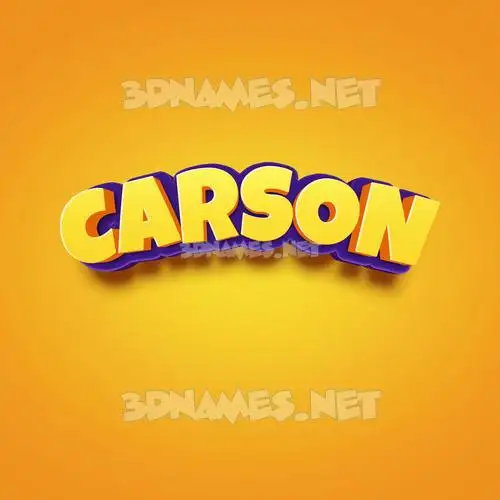 carson in Orange Toon style - 3D name wallpaper carson in Orange Toon style - 3D name wallpaper
