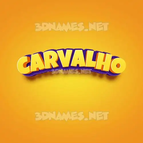 carvalho in Orange Toon style - 3D name wallpaper carvalho in Orange Toon style - 3D name wallpaper