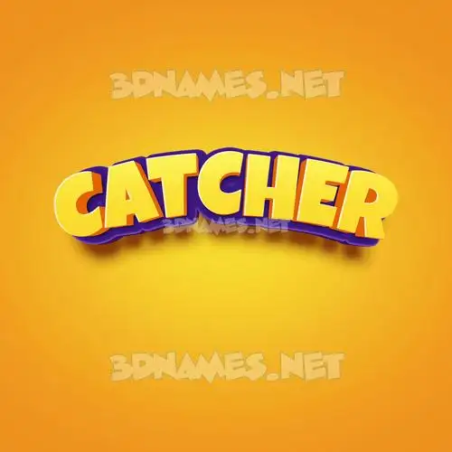 catcher in Orange Toon style - 3D name wallpaper catcher in Orange Toon style - 3D name wallpaper