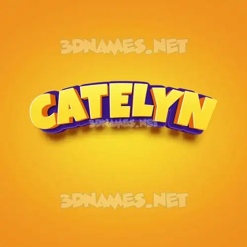 catelyn in Orange Toon style - 3D name wallpaper catelyn in Orange Toon style - 3D name wallpaper