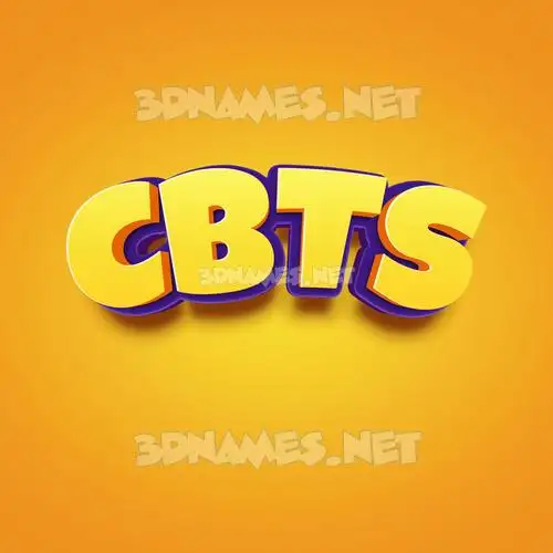 cbts in Orange Toon style - 3D name wallpaper cbts in Orange Toon style - 3D name wallpaper