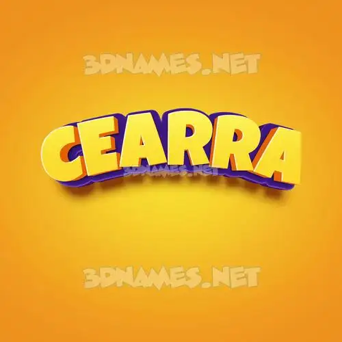 cearra in Orange Toon style - 3D name wallpaper cearra in Orange Toon style - 3D name wallpaper