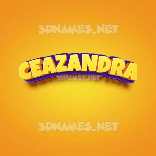 ceazandra in Orange Toon style - 3D name wallpaper ceazandra in Orange Toon style - 3D name wallpaper