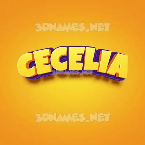 cecelia in Orange Toon style - 3D name wallpaper cecelia in Orange Toon style - 3D name wallpaper
