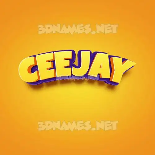 ceejay in Orange Toon style - 3D name wallpaper ceejay in Orange Toon style - 3D name wallpaper