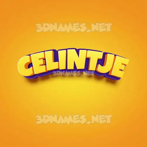 celintje in Orange Toon style - 3D name wallpaper celintje in Orange Toon style - 3D name wallpaper