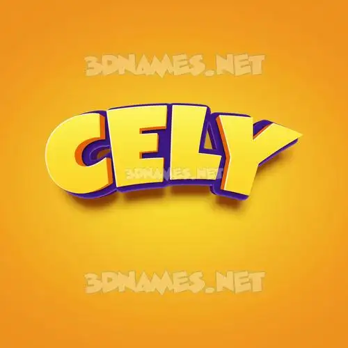cely in Orange Toon style - 3D name wallpaper cely in Orange Toon style - 3D name wallpaper