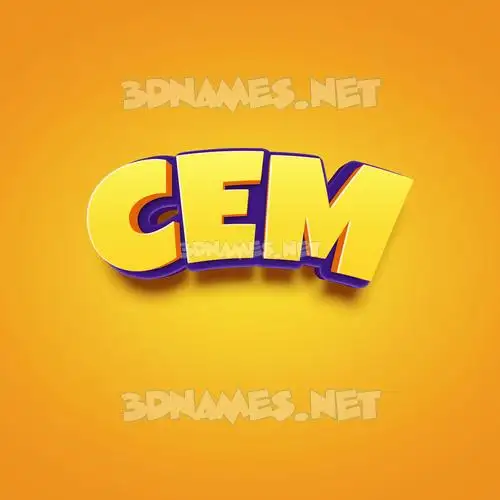 cem in Orange Toon style - 3D name wallpaper cem in Orange Toon style - 3D name wallpaper