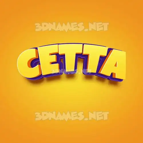 cetta in Orange Toon style - 3D name wallpaper cetta in Orange Toon style - 3D name wallpaper