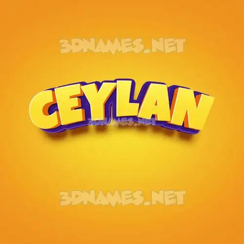 ceylan in Orange Toon style - 3D name wallpaper ceylan in Orange Toon style - 3D name wallpaper