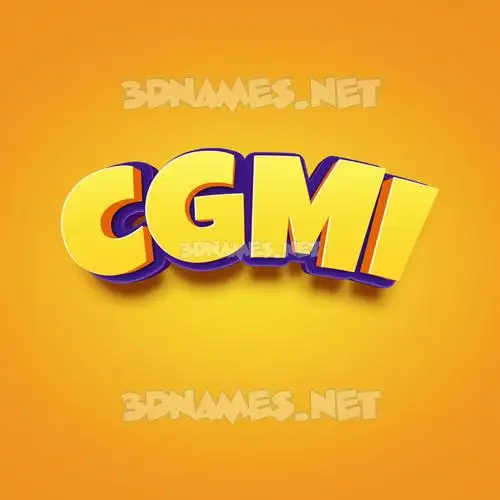 cgmi in Orange Toon style - 3D name wallpaper cgmi in Orange Toon style - 3D name wallpaper