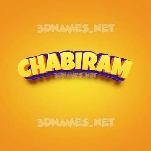 chabiram in Orange Toon style - 3D name wallpaper chabiram in Orange Toon style - 3D name wallpaper