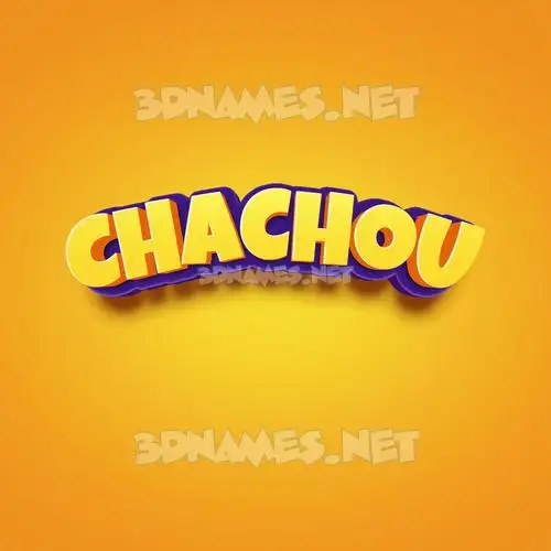 chachou in Orange Toon style - 3D name wallpaper chachou in Orange Toon style - 3D name wallpaper
