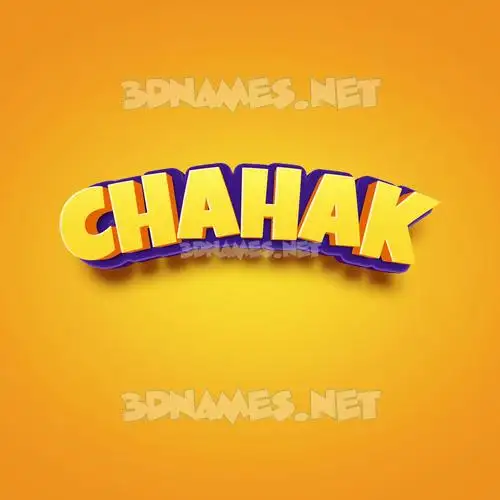 chahak in Orange Toon style - 3D name wallpaper chahak in Orange Toon style - 3D name wallpaper