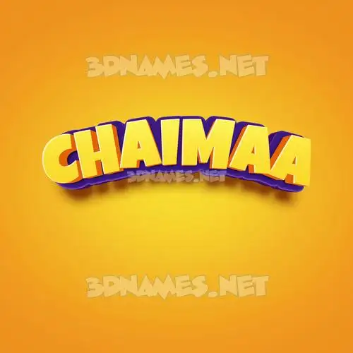 chaimaa in Orange Toon style - 3D name wallpaper chaimaa in Orange Toon style - 3D name wallpaper
