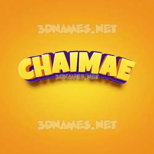 chaimae in Orange Toon style - 3D name wallpaper chaimae in Orange Toon style - 3D name wallpaper