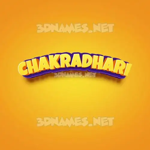 chakradhari in Orange Toon style - 3D name wallpaper chakradhari in Orange Toon style - 3D name wallpaper
