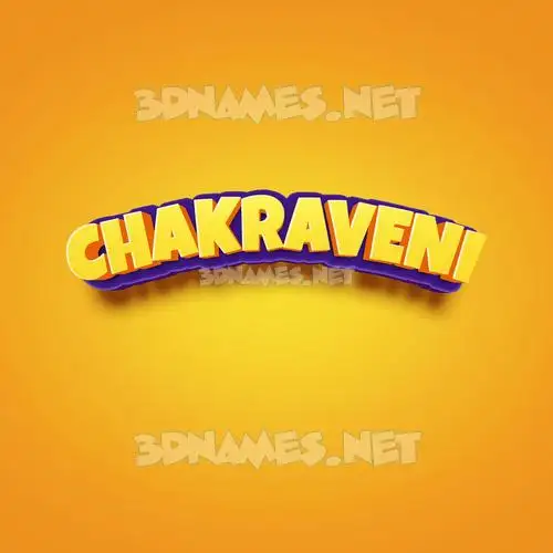 chakraveni in Orange Toon style - 3D name wallpaper chakraveni in Orange Toon style - 3D name wallpaper