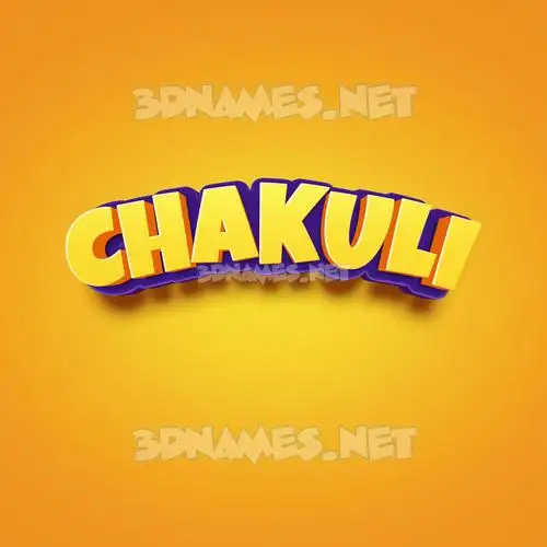 chakuli in Orange Toon style - 3D name wallpaper chakuli in Orange Toon style - 3D name wallpaper