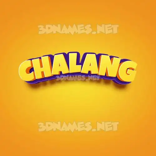 chalang in Orange Toon style - 3D name wallpaper chalang in Orange Toon style - 3D name wallpaper