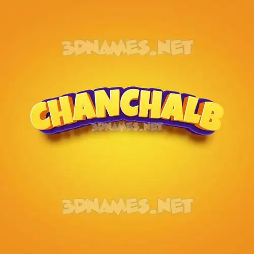 chanchalb in Orange Toon style - 3D name wallpaper chanchalb in Orange Toon style - 3D name wallpaper